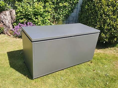 garden boxes with sheet metal|large metal storage boxes outdoor.